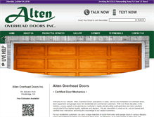 Tablet Screenshot of altendoors.com